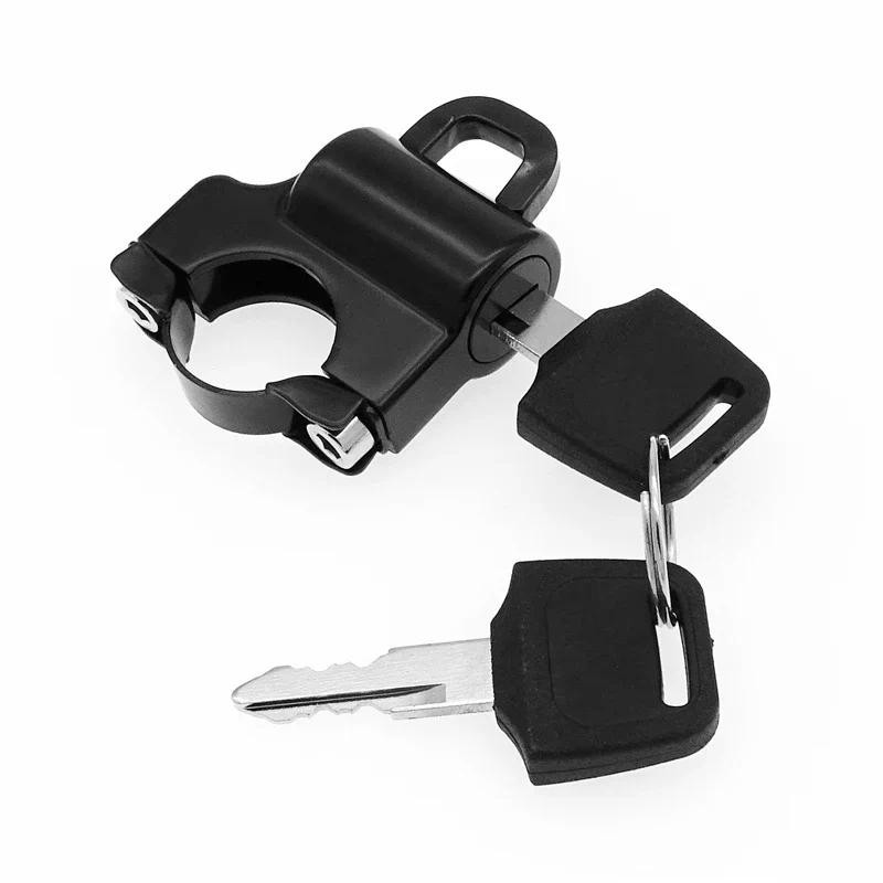 3 Pçs Universal Motocicleta Guiador Capacete Bloqueio De Segurança Ao Ar Livre Anti-Roubo Fixo Multifuncional Com 2 Chav
