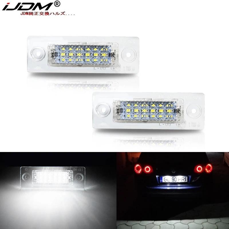 iJDM 12V LED Lâmpada De Luz Da Placa De Identificação Do Carro Nenhum Erro Para VW Touran Golf Caddy Jetta MK5 T5 Passat