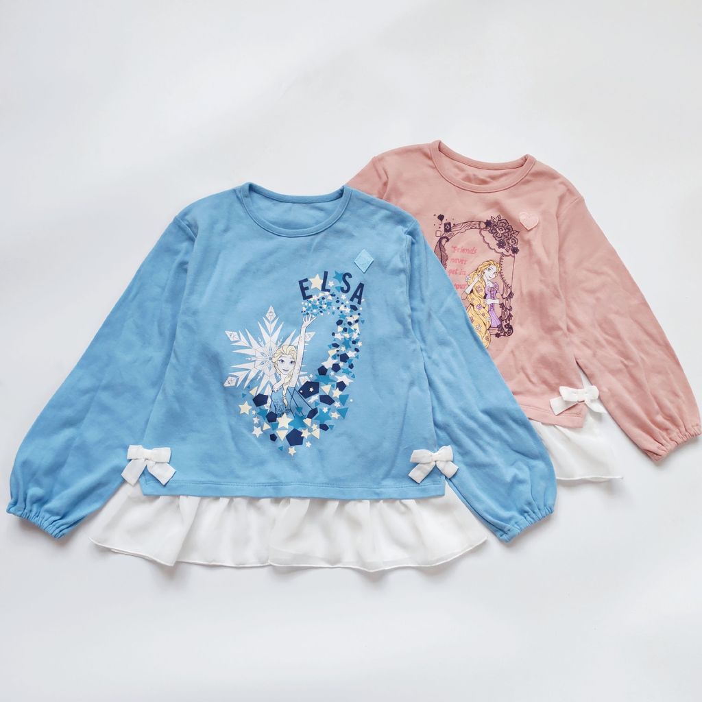 Japonês única meninas primavera outono puro algodão de manga comprida camiseta crianças bonito estilo princesa camisa de