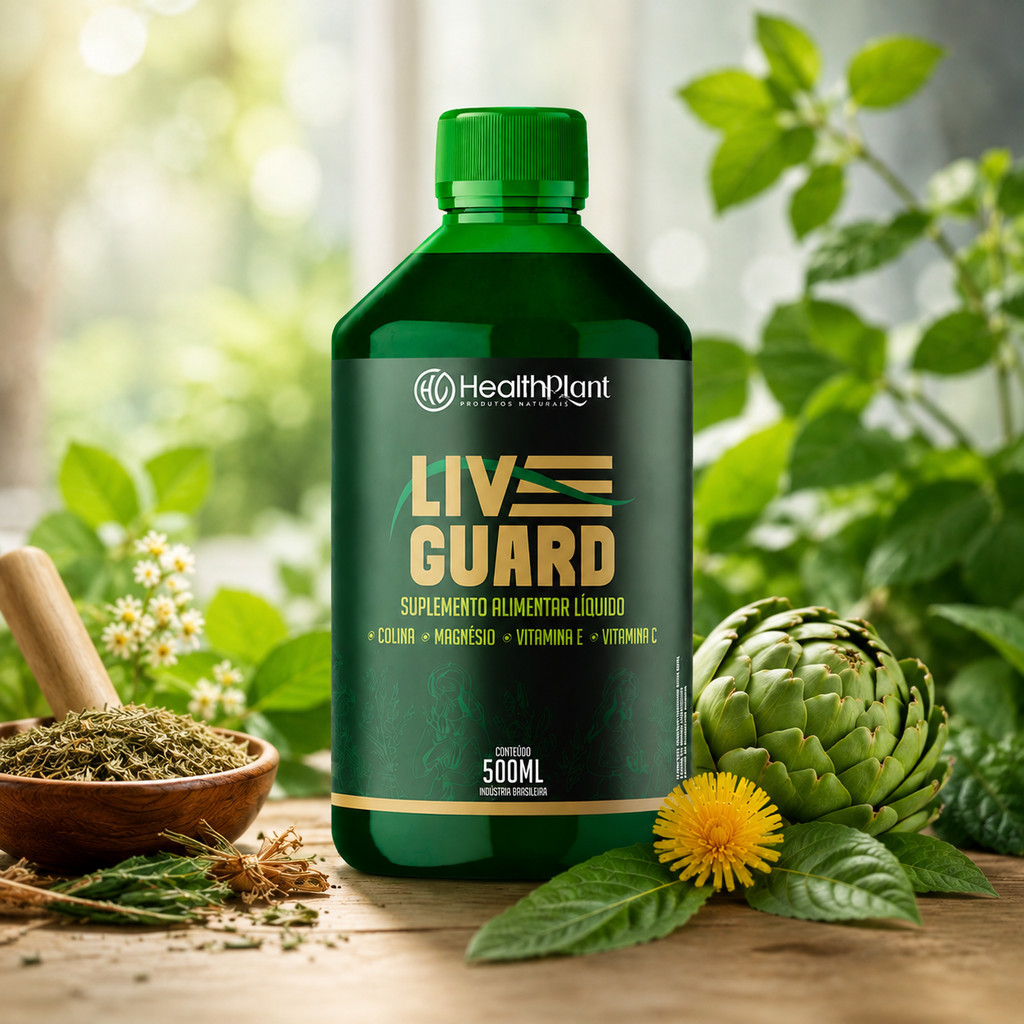Live Guard Amargu Detox Natural Vital Natural 500 ml, Formula Herbal Suporte ao Equilibrio do Corpo