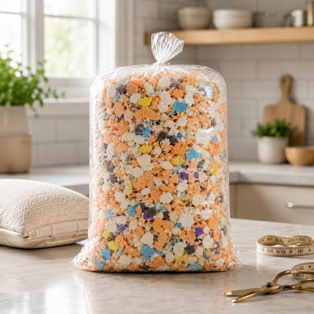 3KG Espuma Triturada Enchimento de Espuma p/ Puffs e Almofadas Travesseiros e Estofados  - Envio Full
