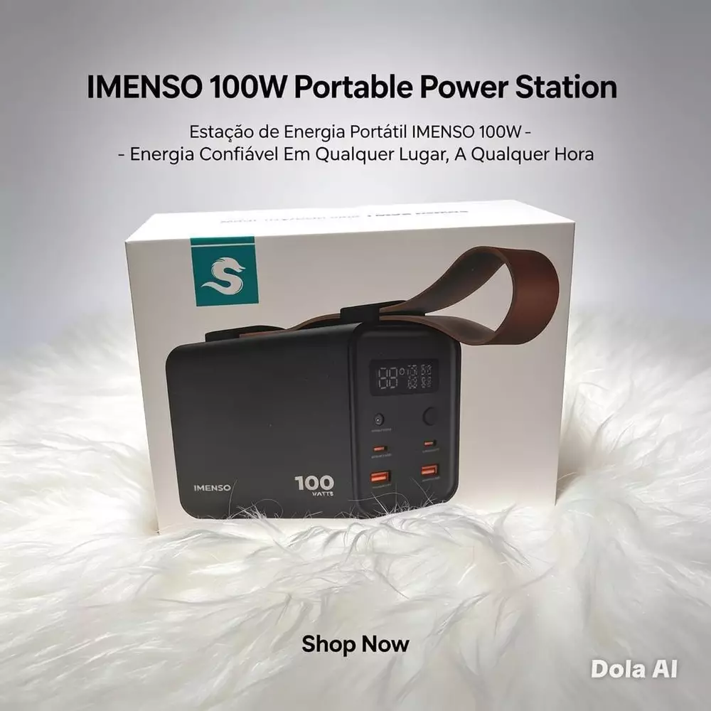 Carregador Portátil Power Bank Starlink Mini 60000mAh IMENSO Rápido Premium Recarregável Multi Função De Alta Potência
