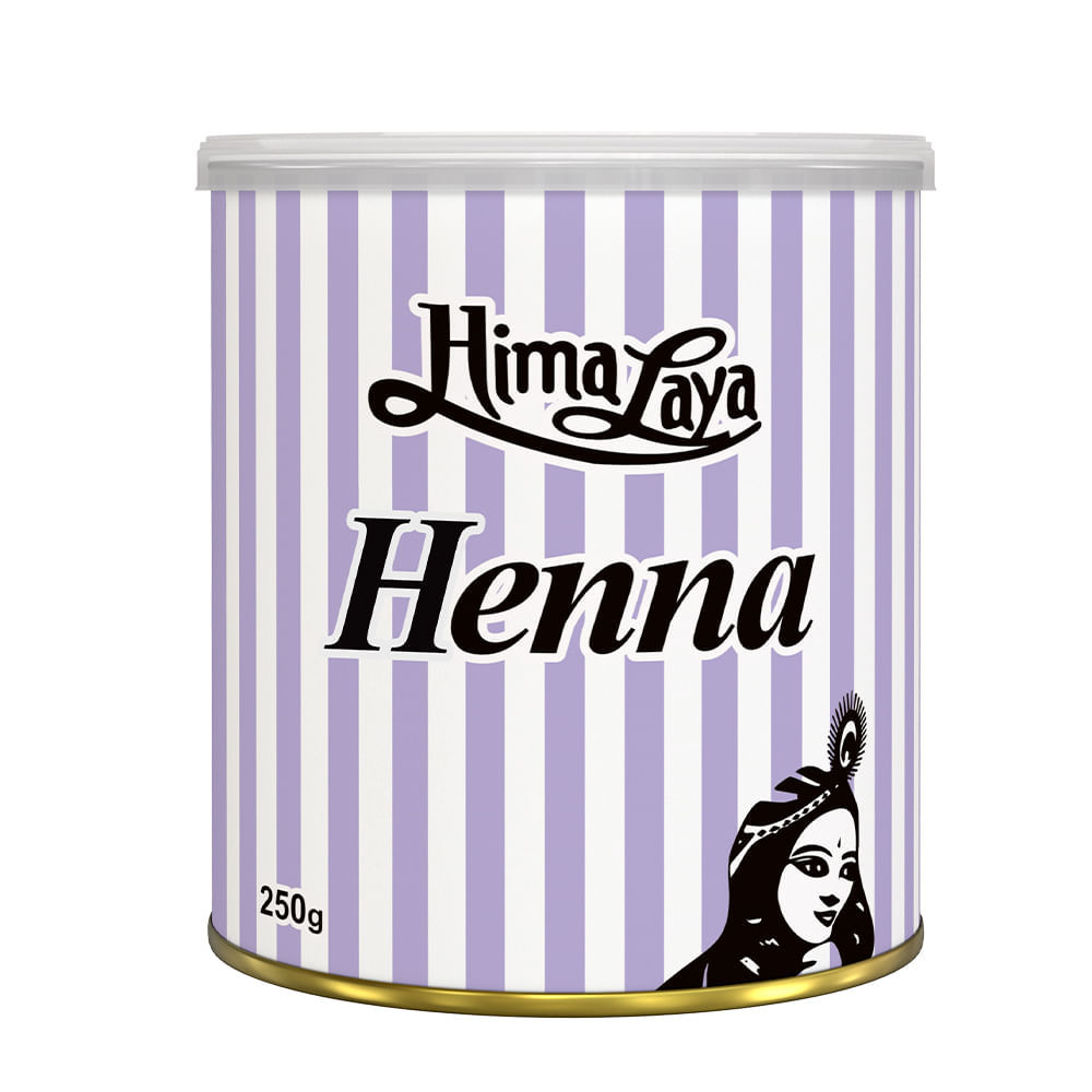 Tintura Henna Himalaya Em Pó Castanho Médio 250g