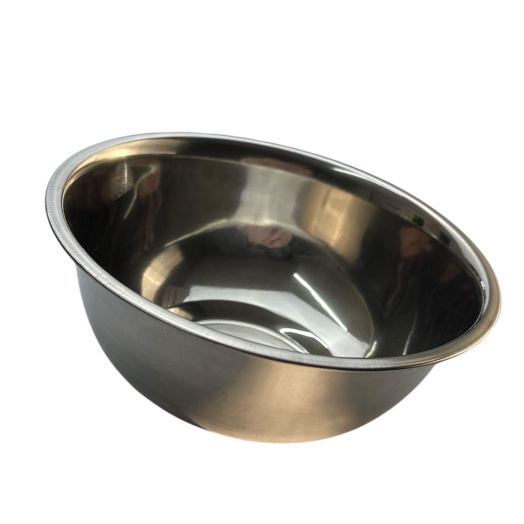 KIT 2 - TIGELA BOWL DE INOX 18CM GP008 PARA PREPARO, MISTURA E SERVIÇO DE ALIMENTOS