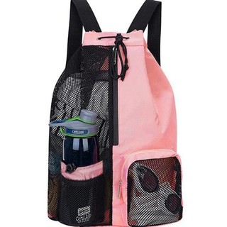 Saco de separação seco e molhado, grande capacidade, esportes, Fitness, viagem, equipamento de exercício, malha, cordão,