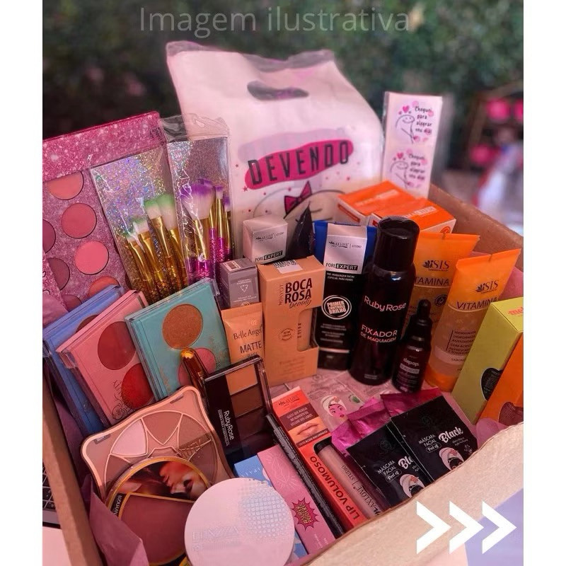 KIT 11 MAQUIAGEM MELHORES MARCAS SKIN CARE RUBY ROSE MAX LOVE VIVAI KIT DE MAQUIAGEM
