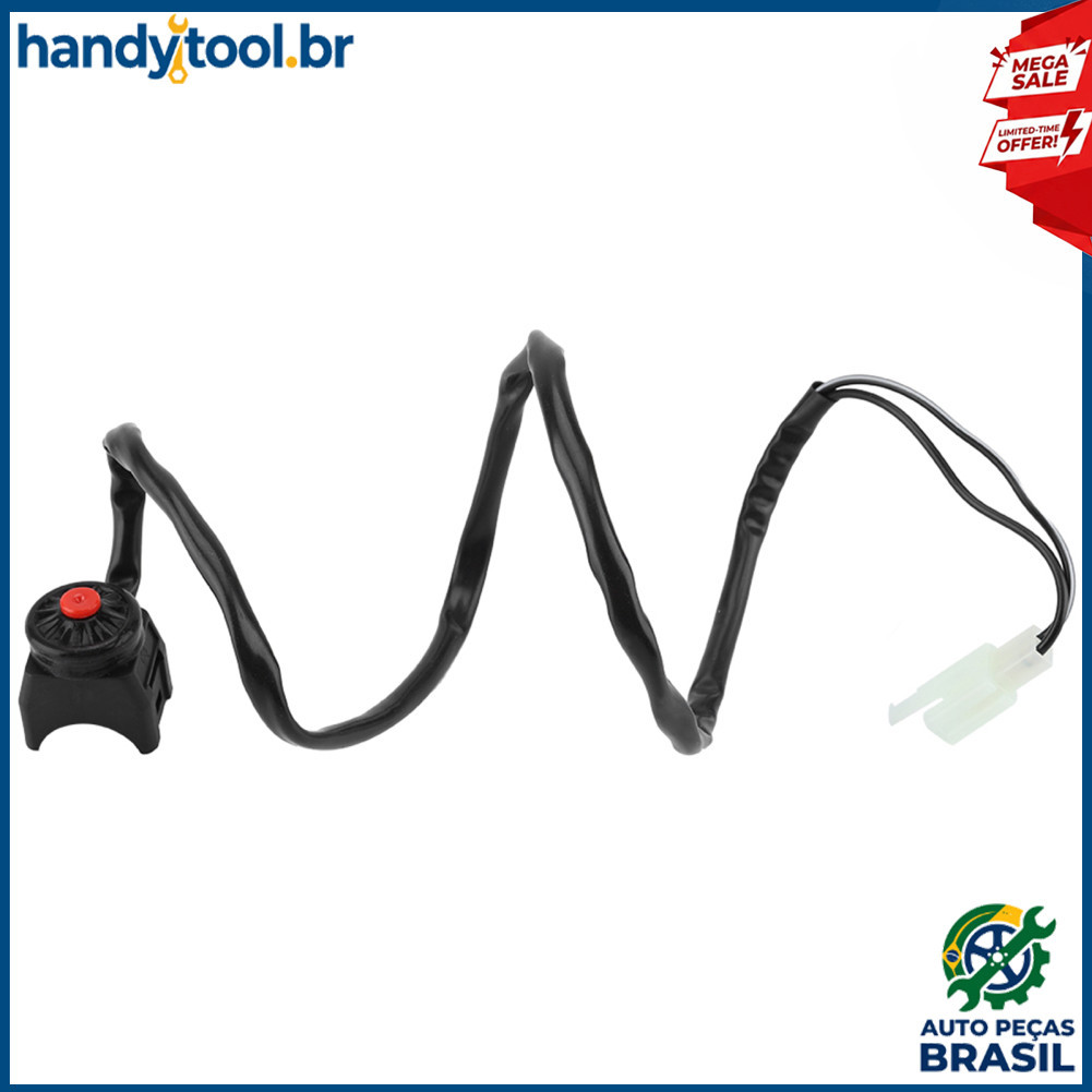 Botão de parada eficiente do interruptor universal da buzina do guiador HUIOP 22 mm para motociclistas