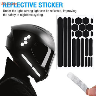 2026[dddxceeg] Adesivos Refletivos Para Capacetes Fita Reflexiva Autoadesiva Bicicleta Motocicleta Scooter Acessórios De