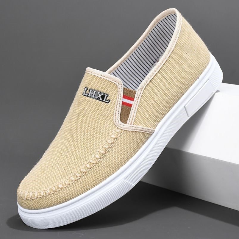 Nova primavera verão carne tendão sola velho pequim sapatos de pano masculino resistente ao desgaste sapatos de trabalho