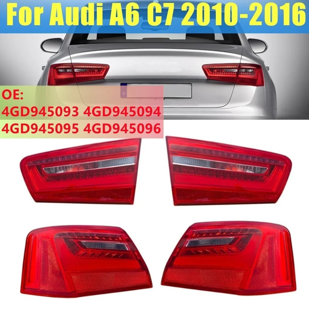Luz Traseira LED De Ré Sinal De Aviso De Freio Para Audi A6 C7 Sedan 2010-2016 4GD945093 4GD945094 4GD945095