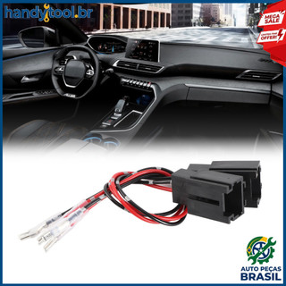 handtool.br Par 12V 3A 10W Adaptador de chicote elétrico do alto falante da porta do carro com plugue