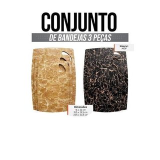 Conjunto Tábuas Corte Retangulares 3 Peças Cores Sortidas Cozinha Prática Segura