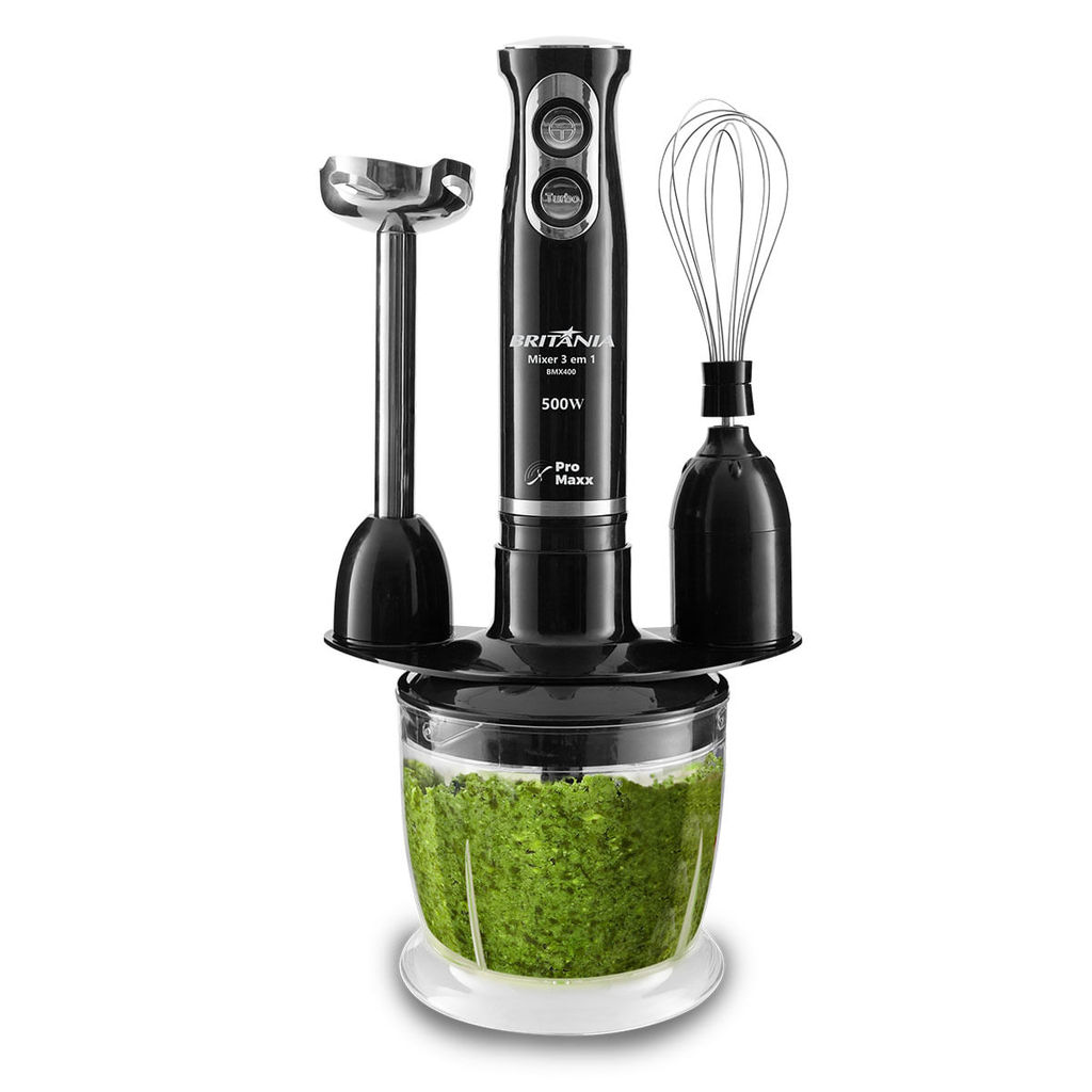 Imagem Mixer Britânia 500W Turbo 3 em 1 BMX400P