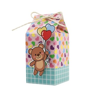 Jardim de infância crianças festa de aniversário doces caixa de biscoito dos desenhos animados urso presente saco Animal