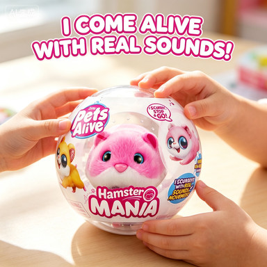 Brinquedo interativo de pelúcia de hamster realista, brinquedo eletrônico para animais de estimação, brinquedo de abraço