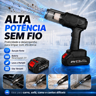 Aspirador De Pó Para Carro casa e cantos Soprador De Poeira Sem Fio Recarregável De Alta Potência