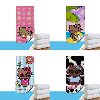 Toalha esportiva de verão HelloKitty limpa microfibra corrida jogando Fitness absorção de suor absorção de suor