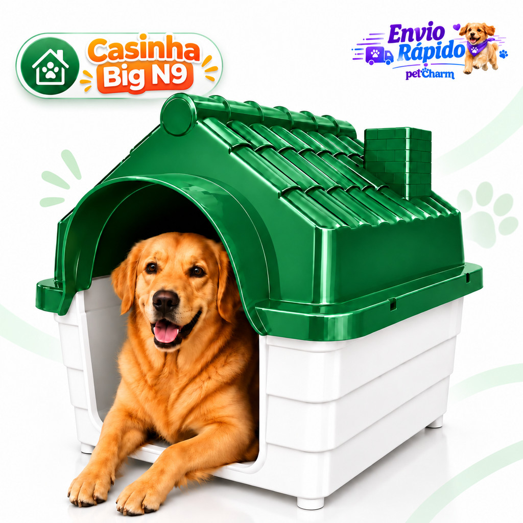 Casinha de Cachorro N 9 Para Cachorro Grande Porte Desmontável Resistente e Segura