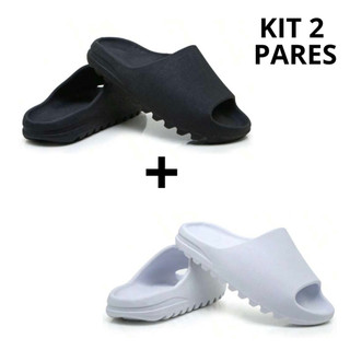 Kit 2 Pares Chinelo Nuvem Slide Masculino Feminino Confortável Ortopédico
