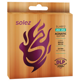 Cordas Solez 012 Bronze 80/20 para Violao de 6 Cordas com 1 Corda Extra