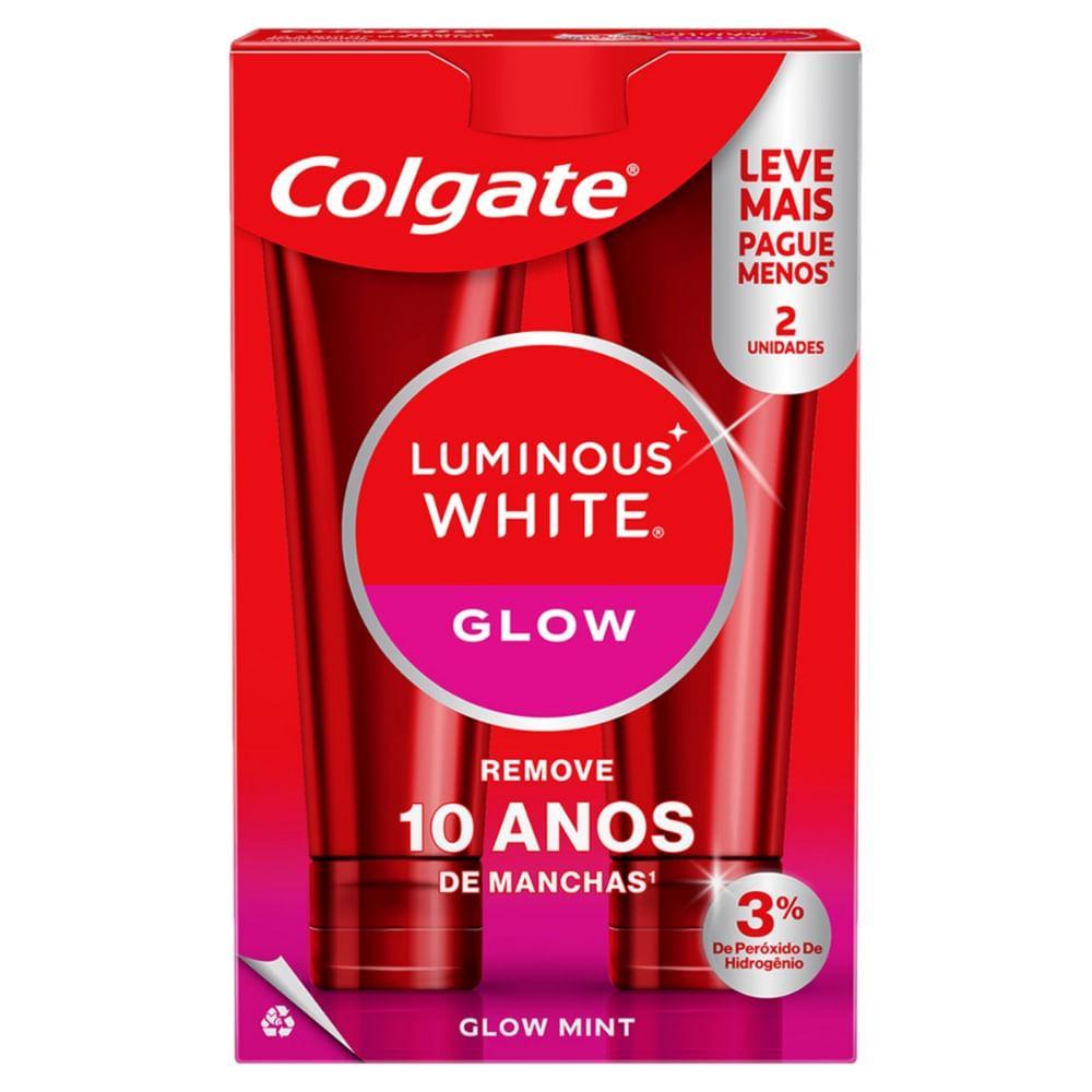 Creme Dental Colgate Luminous White Com 2x70gr Glow Especial