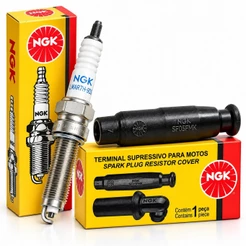 Vela de Ignição e Cachimbo Cb 300f Twister / Cb 250f Twister Ngk