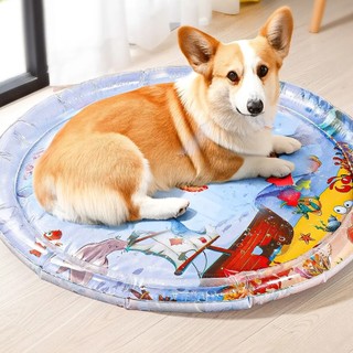 Cama de água para animais de estimação, desenho animado, inflável, almofada de água para animais de estimação, canil, ve