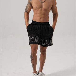 Europeu americano de secagem rápida respirável muscular Fitness masculino correndo treinamento esportes Shorts verão Cro