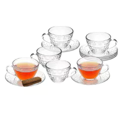 Conjunto de Xícaras Cazza Picnic em Vidro 290ml 6 Peças