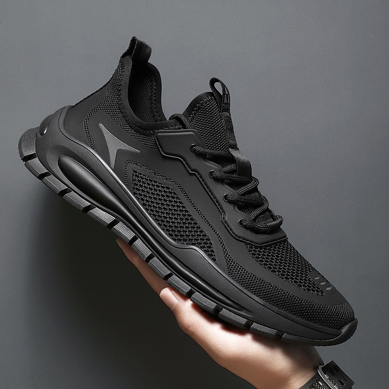 Verão malha respirável sapatos esportivos masculinos novo estilo respirável confortável malha antiderrapante leve corren