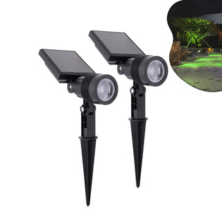 Luminárias Espeto Jardim Energia Solar Spot Super Led com IP65 Luz forte Linda Decoração Casa Jardim Cor Verde
