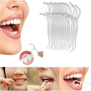KIT 50/100/150 Unidades Fio Dental Em Forma De Arco Ultra Fina Para Limpeza em Oferta na Shopee