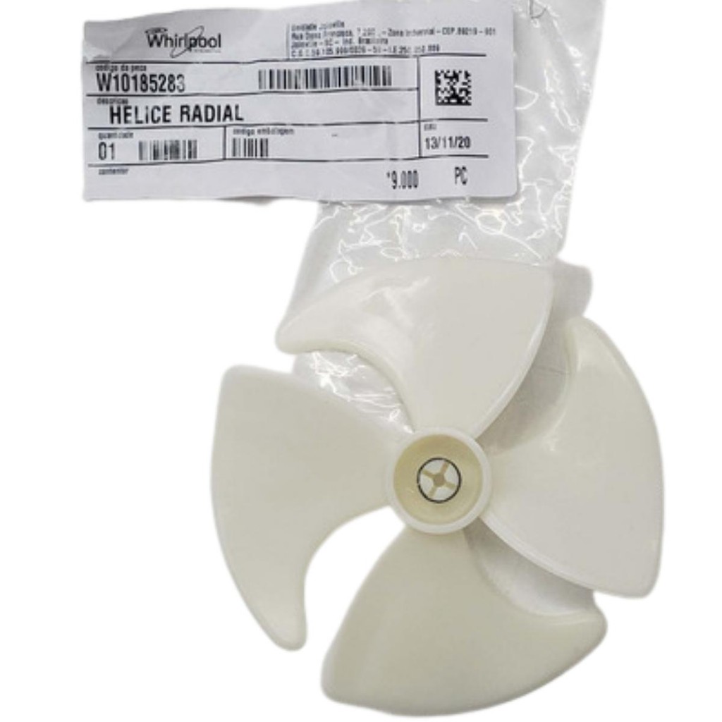 Hélice Geladeira BRG39 BRM37 Brastemp - W10185283