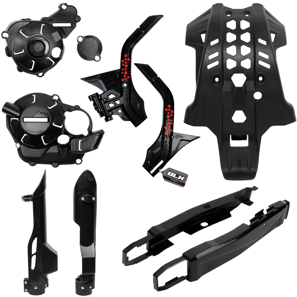 Kit Proteção Completo Honda Crf 300f Motor - Quadro - Tampa - Bengala - Balança Amx