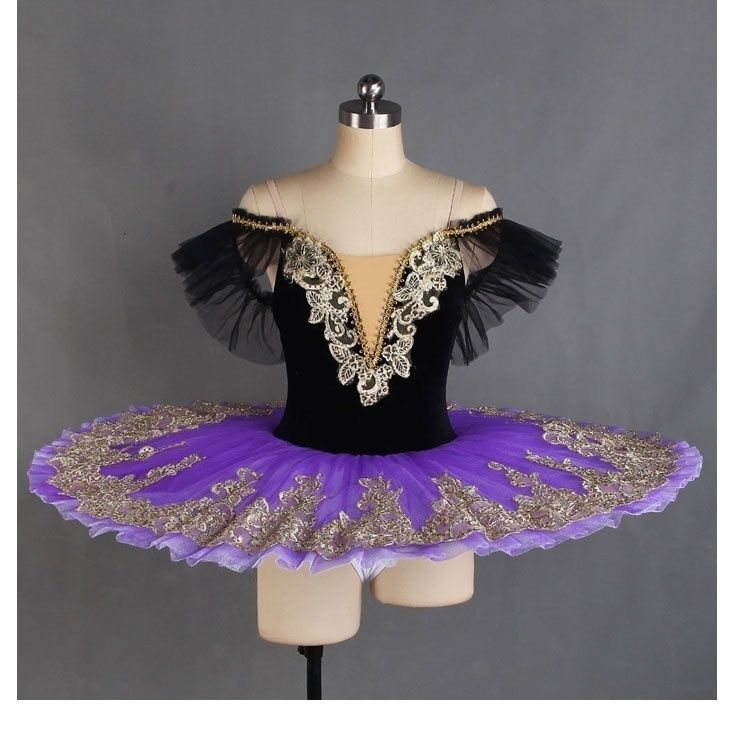 Crianças azul pássaro ballet tutu saia competição profissional saia de dança azul escuro Pettiskirt adulto ballet desemp