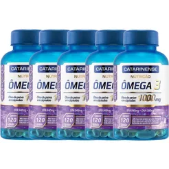 Kit 5X Ômega 3 - 120 Cápsulas - Catarinense Nutrição