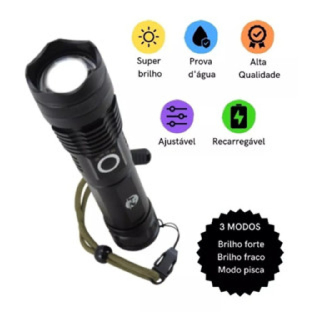 Lanterna Super Potente Para Acampamento Led P50 ou P90.OFERTA