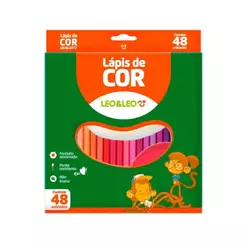 Lápis 48 Cores Sextavado Leo&Leo Leonora - 72105