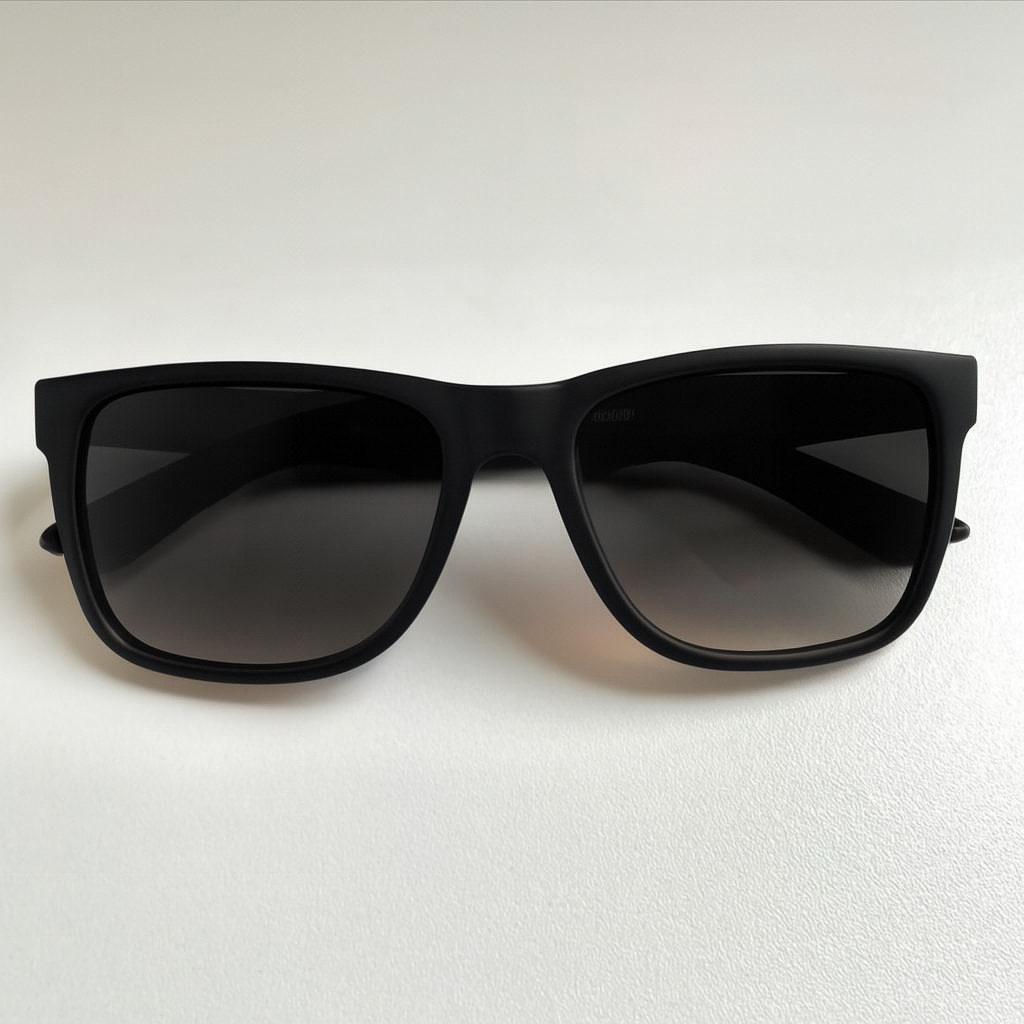 Óculos de Sol UNISSEX Fume Quadrado Preto Fosco proteção UV400 Ideal para lazer, esportes