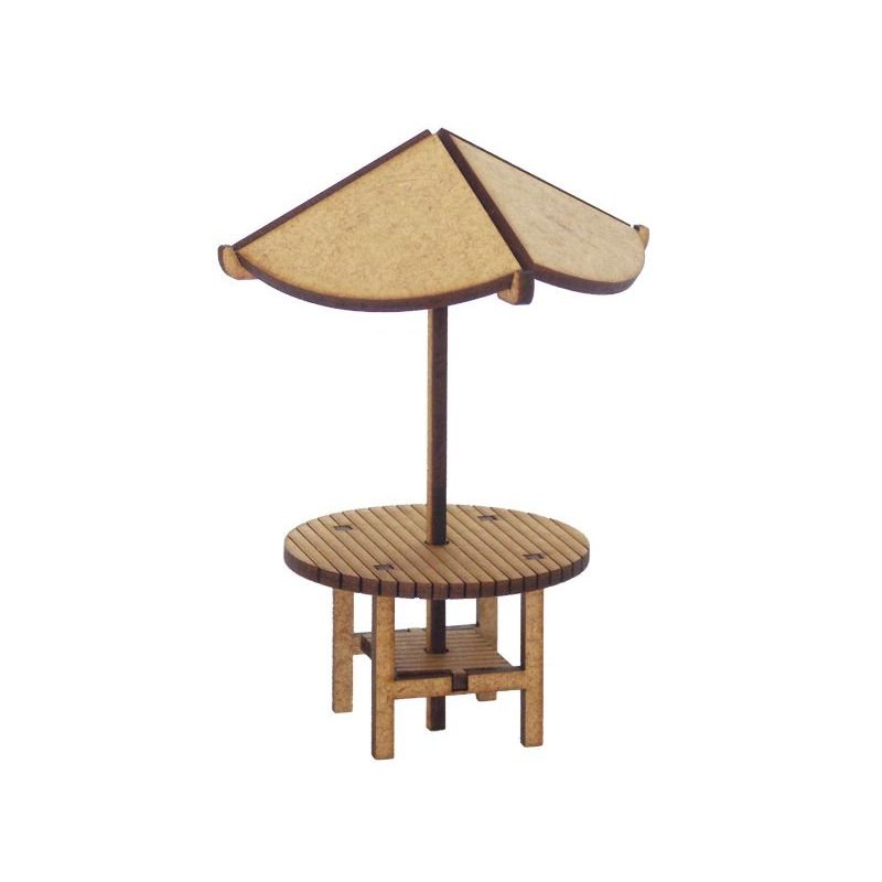 Miniatura Mesa Guarda-Sol em MDF Woodplan M1004