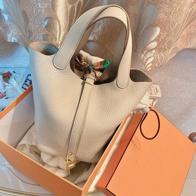 Novo Balde Saco Feminino Vintage Couro Do Plutônio Handabg All-match Totes Bloqueio Senhora Casual Bolsa De Ombro Para M