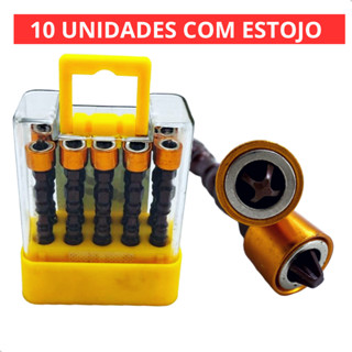 Bits Ponteira Magnética Dupla Imantada Anti Espanamento Magnetico Prafusadeira 65mm em Oferta na Shopee
