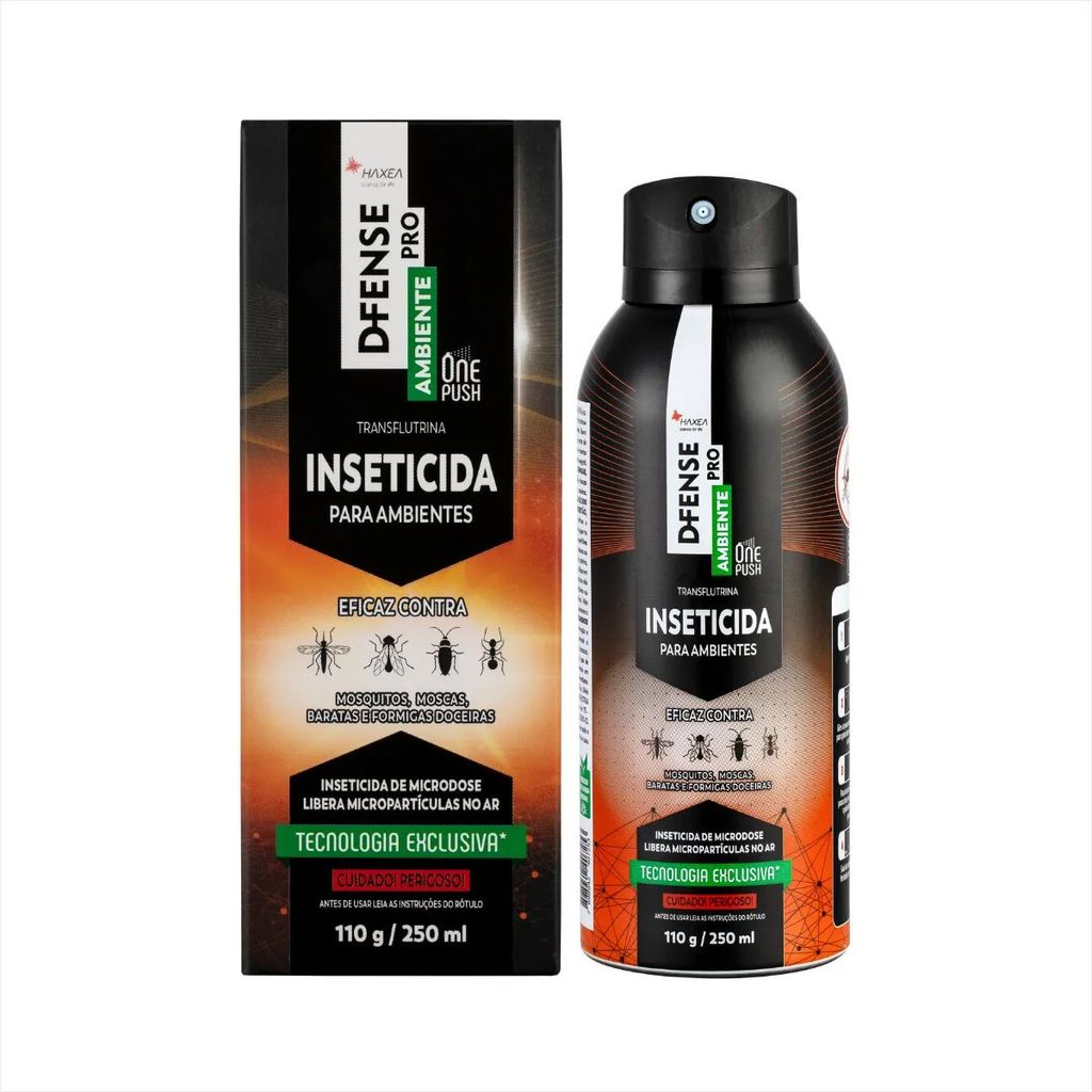 D-Fense Pro Ambiente Inseticida Spray 250ml One Push - Haxea em Oferta na Shopee
