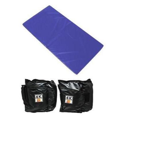 Kit – PAR Caneleira 1kg + Colchonete 90x40cm SC - Azul