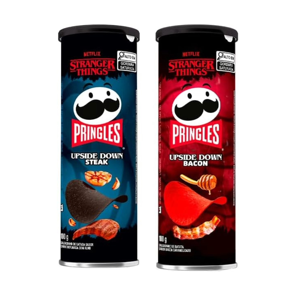 Batata Pringles Edição Limitada Stranger Things 6 Latas