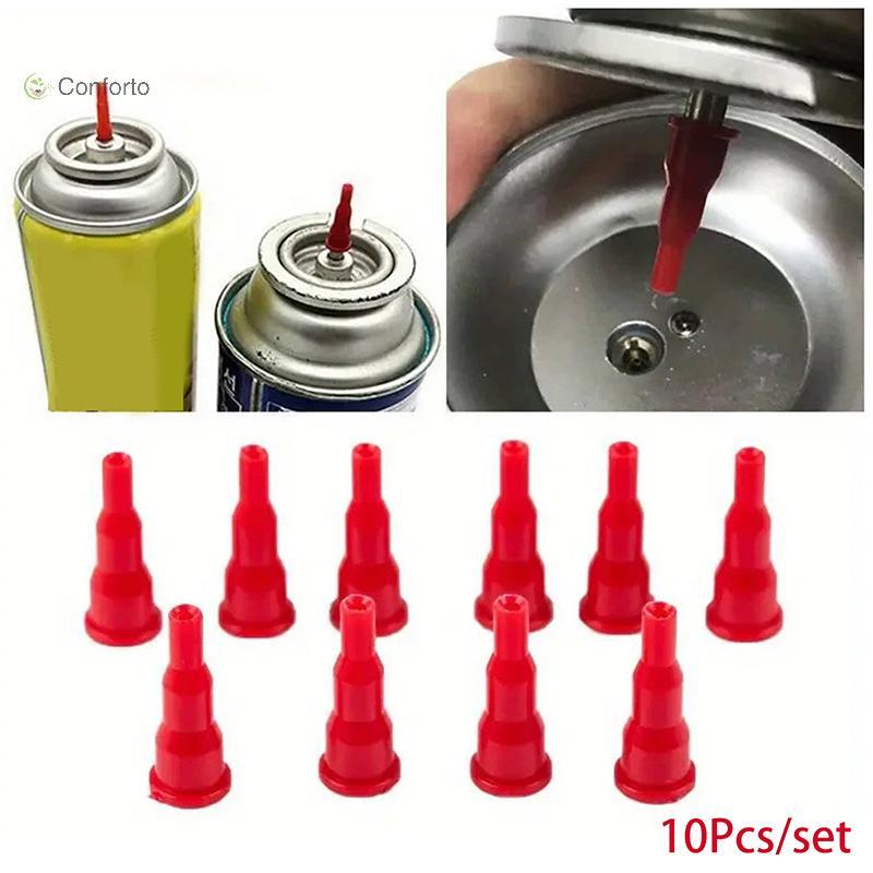 [EruditeCourtB] 10 Unidades De Adaptador De Bico De Butano Para Converter Tanque De Cassete Em Conector Gás De Inflável em Oferta na Shopee