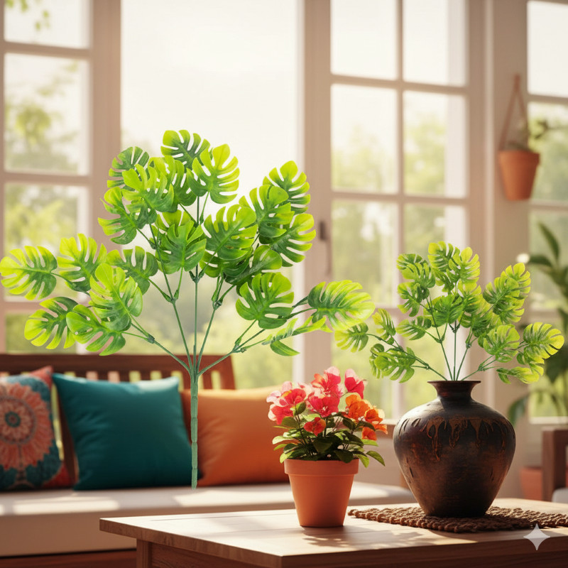 Planta Artificial Ramo Buquê Matinho Floral Folhagem Arranjo Decoração Casamento Festas Jardim