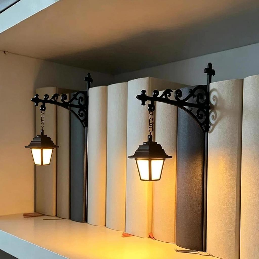 Estante De Livros Lâmpada Vintage LED Lanterna Decorativa Iluminação Para Casa Sala Estar Estudo Escola Desktop kouzxbr