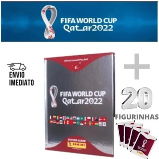 Album da Copa Capa Dura Prata + 20 Figurinhas Avulsas