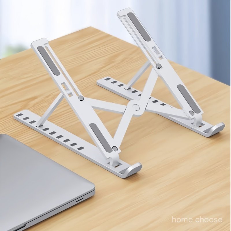 1 Pc Suporte para Notebook Ajustável Ergonômico Preto e Branco Dobrável Melhor Resfriamento Postura ﻿